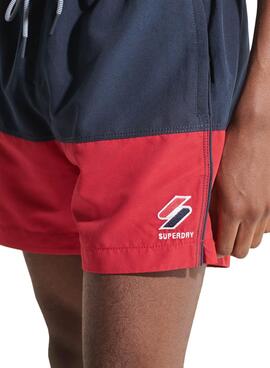 Badehose Superdry Tri-Serie Marineblau für Herren