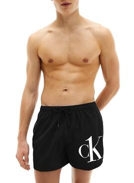 Badehose Calvin Klein Short Drawstring Schwarz Herren