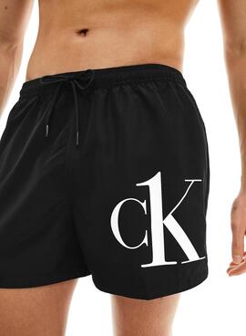 Badehose Calvin Klein Short Drawstring Schwarz Herren