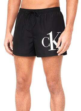 Badehose Calvin Klein Short Drawstring Schwarz Herren