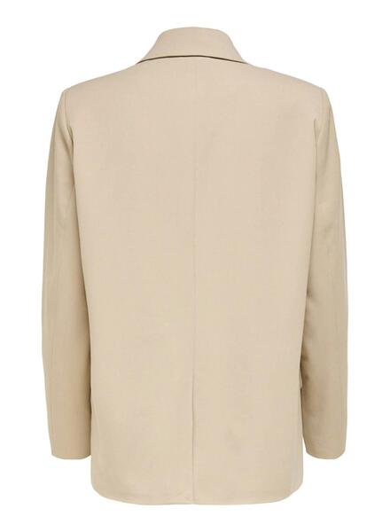 Blazer Only Ivy Oversized Beige für Damen 