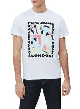 T-Shirt Pepe Jeans Mac Weiss für Herren