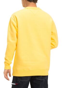 Sweatshirt Tommy Jeans Collegiate Gelb Herren