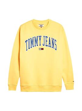 Sweatshirt Tommy Jeans Collegiate Gelb Herren