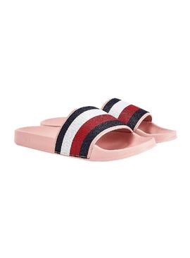 Flip flops Tommy Hilfiger Shimmery Rosa für Damen