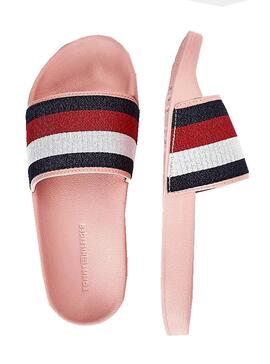 Flip flops Tommy Hilfiger Shimmery Rosa für Damen