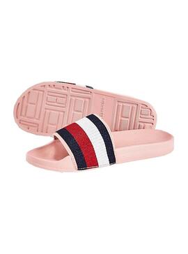 Flip flops Tommy Hilfiger Shimmery Rosa für Damen