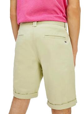 Bermuda Tommy Jeans Scanton Chino Beige Herren