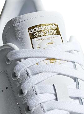 Sneaker Adidas Stan Smith Weiß Gold Damen