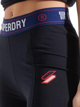 Leggings Superdry Sportstyle Schwarz Damen