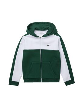 Jacke Lacoste Bicolor Grün für Junge