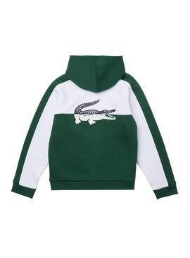 Jacke Lacoste Bicolor Grün für Junge