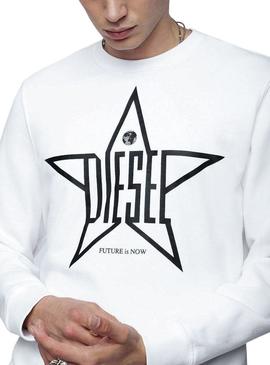 Sweatshirt Diesel S-GIR-YA White Man