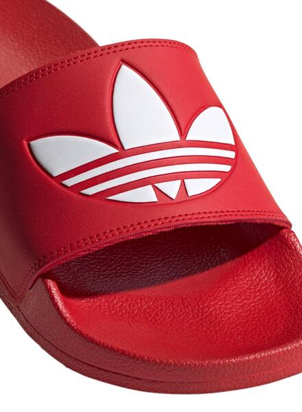 Red adidas flip flops hotsell