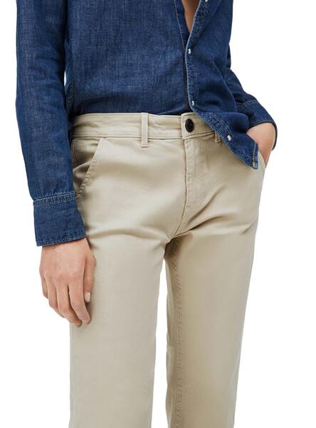 Hose Chino Pepe Jeans Maura Slim Beige Damen