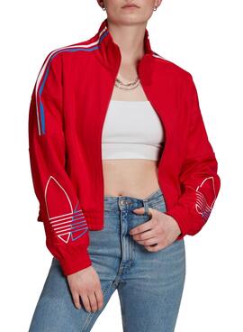 Jacke Adidas Tracktop Rot für Damen