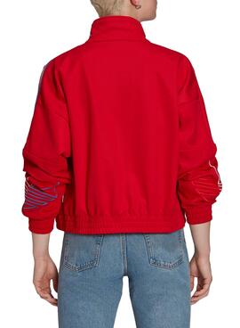 Jacke Adidas Tracktop Rot für Damen