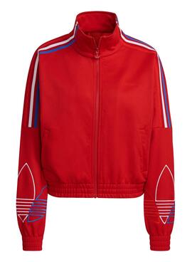 Jacke Adidas Tracktop Rot für Damen
