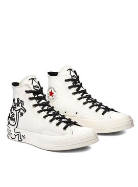 Sneaker Converse x Keith Haring Chuck'70 Weiss