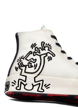 Sneaker Converse x Keith Haring Chuck'70 Weiss