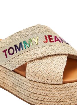 Sandalen Tommy Jeans Rainbow Beige für Damen