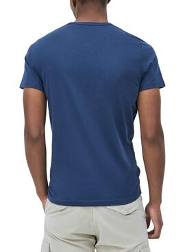 T-Shirt Pepe Jeans Dimitri Blau für Herren