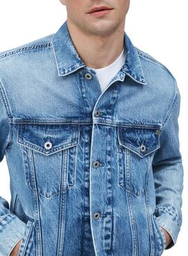 Jacke Denim Pepe Jeans Pinner Blau Herren