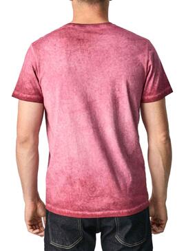 T-Shirt Pepe Jeans West Sir New Rosa für Herren