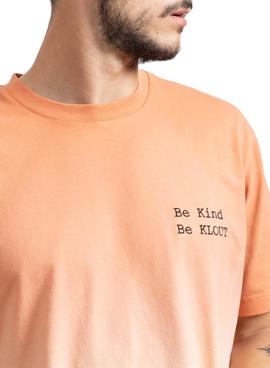 T-Shirt Klout Dip Dye Naranja für Herren und Damen
