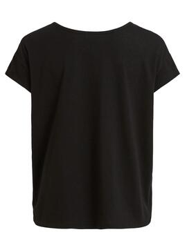 T-Shirt Vila Vilinnea Rock Schwarz für Damen