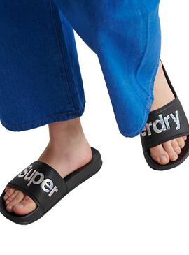 Flip flops Superdry Holo-Infil Schwarz für Damen