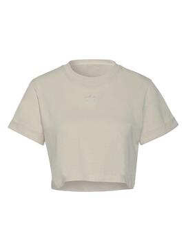 T-Shirt Adidas Essentials Cropped Weiss Damen