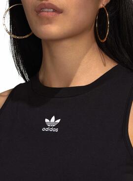 Top Adidas Tank Crop Schwarz für Damen