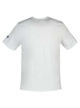 T-Shirt North Sails Les Voiles Weiss für Herren