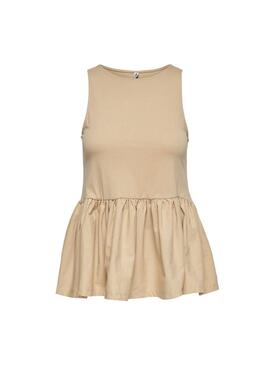 Top Only Emilia Life Beige für Damen