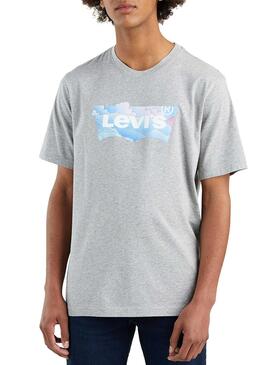 T-Shirt Levis Badwing Cloud Grau für Herren