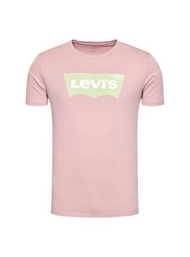 T-Shirt Levis Housemark Graphic Rosa für Herren