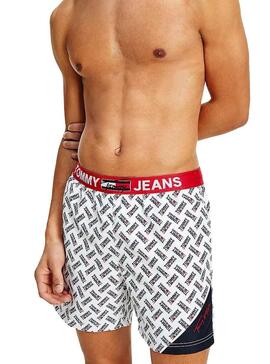 Badehose Tommy Jeans Drawstring Weiss Herren