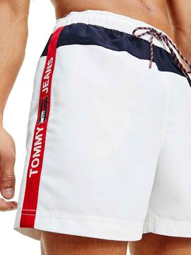 Badehose Tommy Hilfiger Medium Weiss für Herren