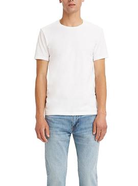 T-Shirt Levis 2 Pack Crewneck Weiss Herren