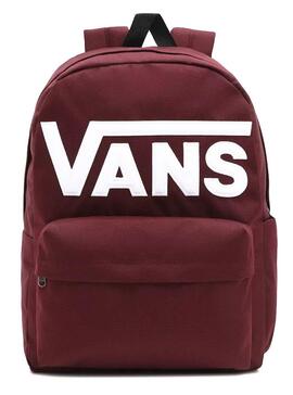 Rucksack Vans Old Skook Drop Granatrot für Junge Mädchen