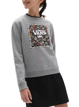 Sweatshirt Vans Print Box Grau für Mädchen