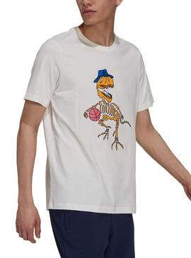T-Shirt Adidas 5 Dino Weiss für Herren und Damen