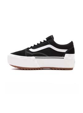 Sneaker Vans Old Skool gestapelt Schwarz für Damen