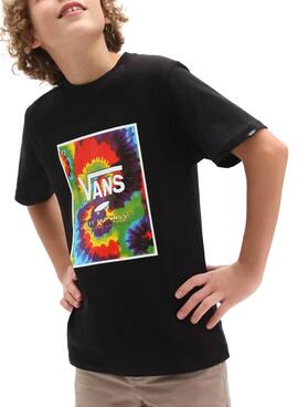 T-Shirt Vans Print Box Schwarz für Junge