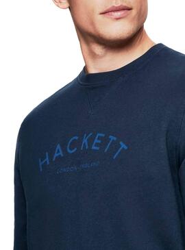 Sweatshirt Hackett Classic Logo Marine Blau