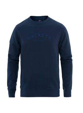 Sweatshirt Hackett Classic Logo Marine Blau
