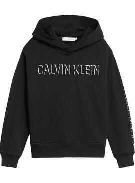 Sweatshirt Calvin Klein Shadow Schwarz für Junge