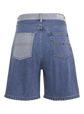 Shorts Tommy Jeans Contrast Panel Denim Damen
