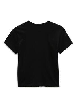 T-Shirt Vans Leopardenmuster Schwarz für Mädchen
